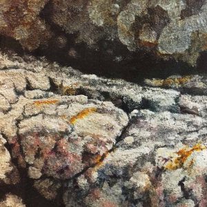 'West Coast Rocks', Rachel Kerr, mixed media, 57cm x 48cm